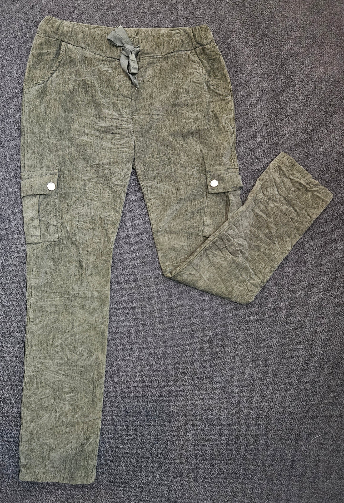 Textured Tie-Waist Pants