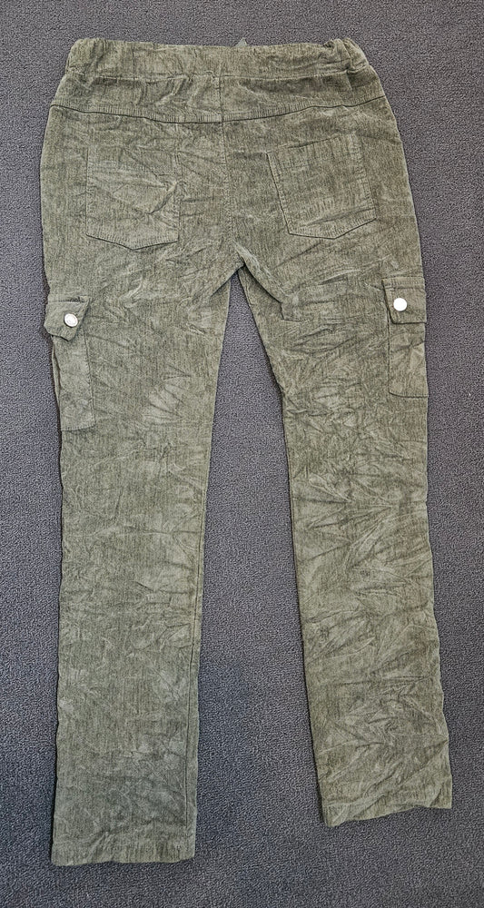 Textured Tie-Waist Pants