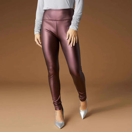 Alexi Faux Metallic Leather Legging