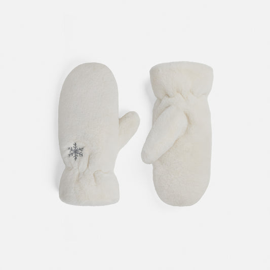 Embroidered Snowflake Mitten