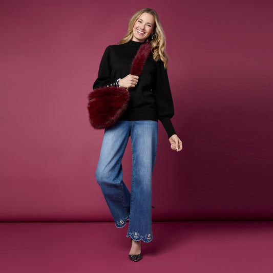 Arleigh Faux Fur Crossbody Bag