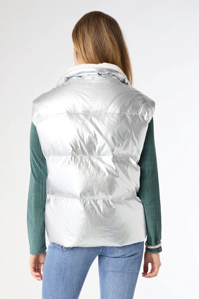 Glinda Metallic Down Vest