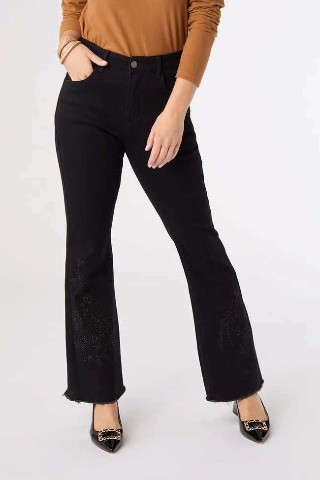 Everstretch Baby Bootcut W Embroidery