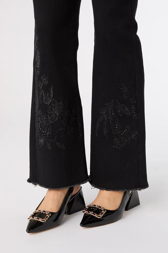 Everstretch Baby Bootcut W Embroidery