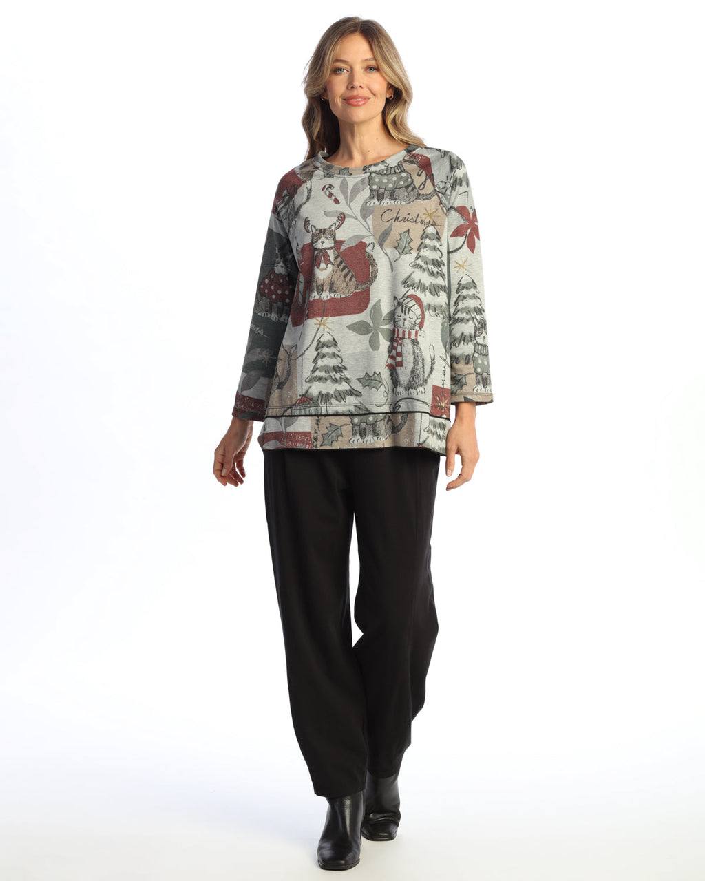 Cozy Winter Cats Pullover