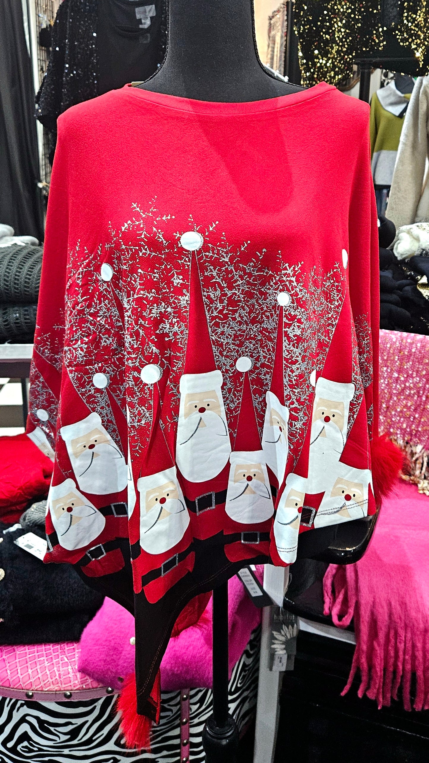 Festive Winter Ponchos