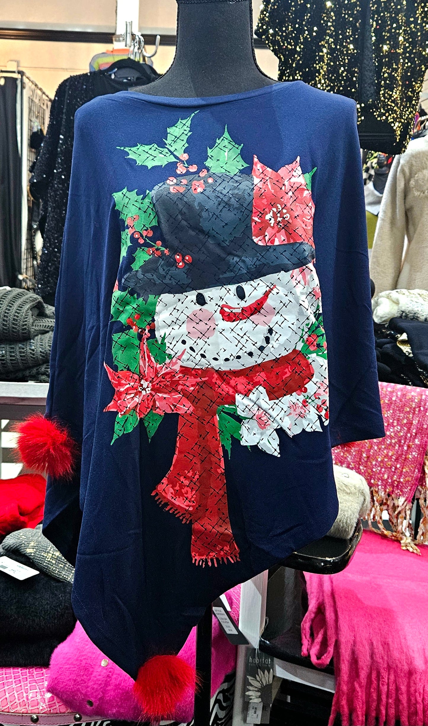 Festive Winter Ponchos