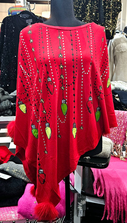 Festive Winter Ponchos