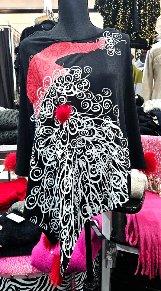 Festive Winter Ponchos