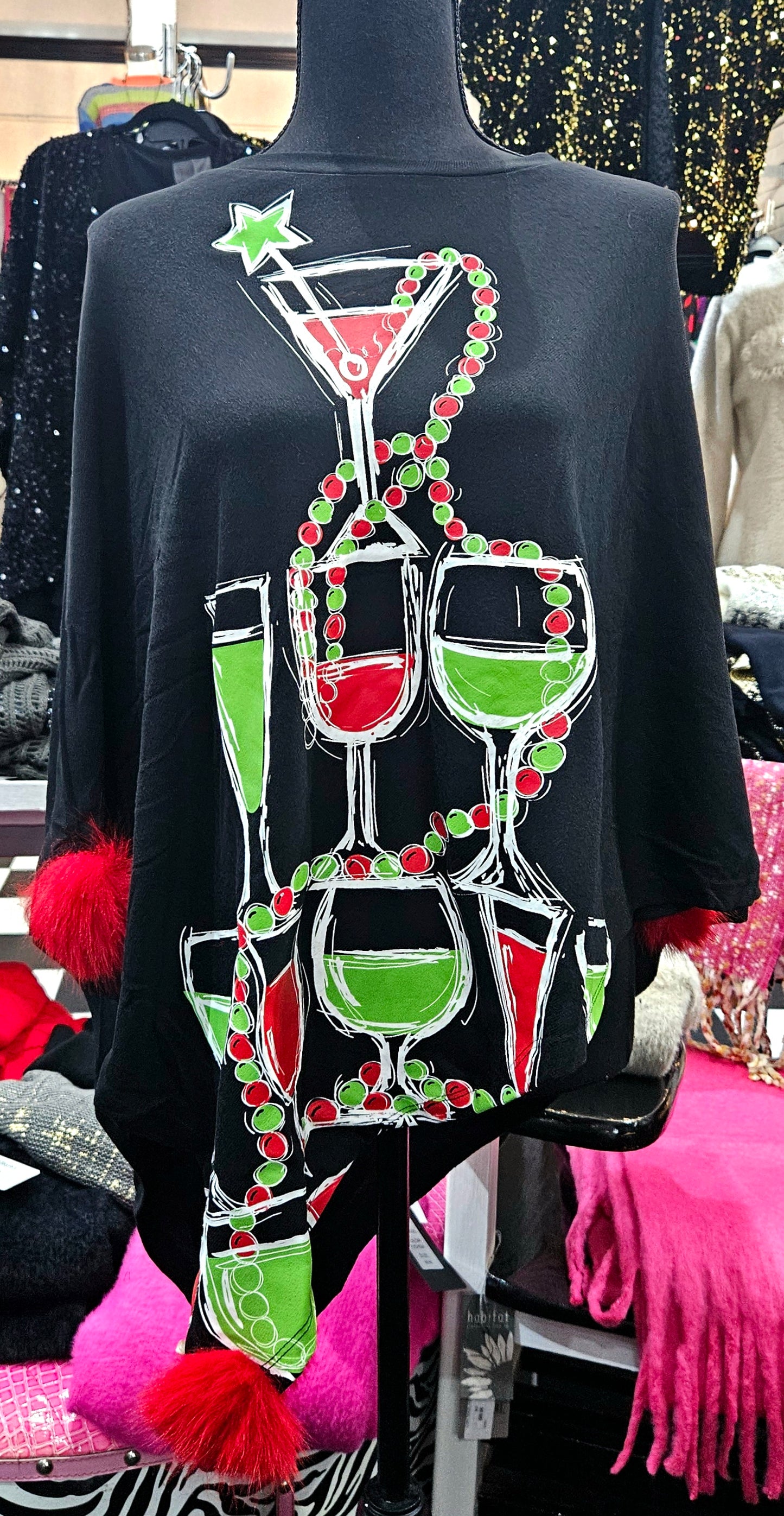 Festive Winter Ponchos