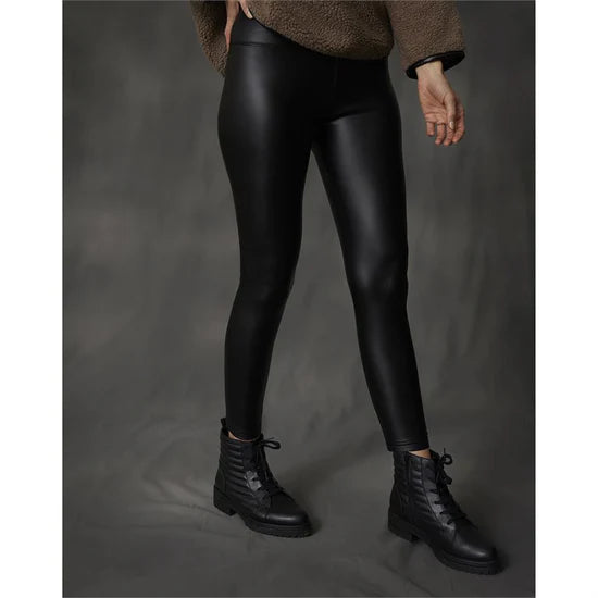 Alexi Faux Black Leather Legging