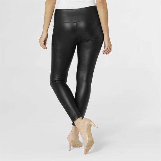 Alexi Faux Black Leather Legging