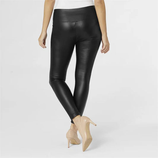 Alexi Faux Black Leather Legging