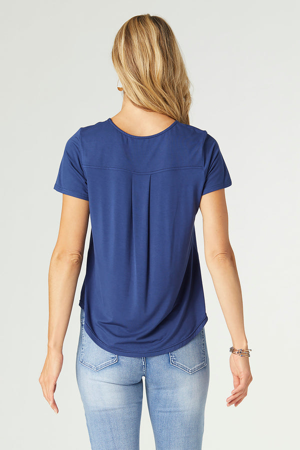 ERIN PLEAT BACK TEE