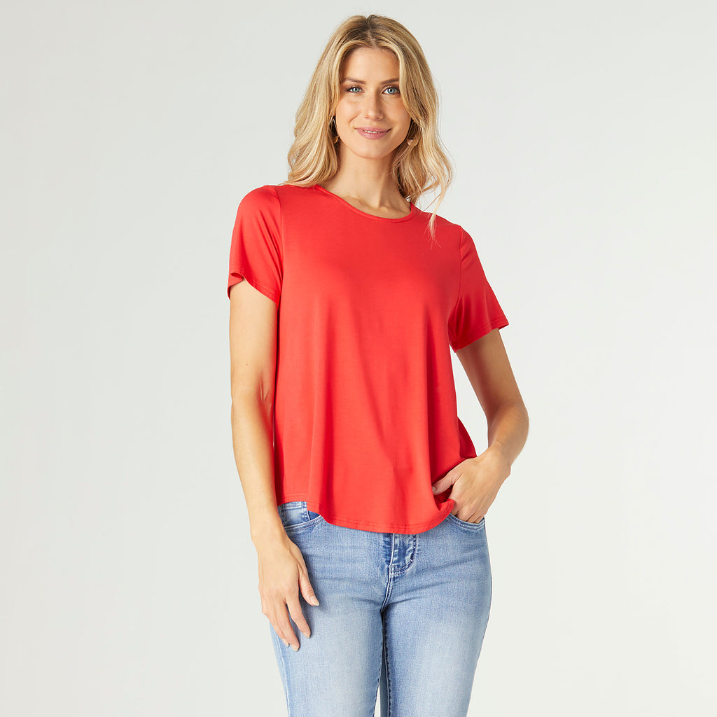 Pleat Tango Red Tee