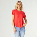 Pleat Tango Red Tee