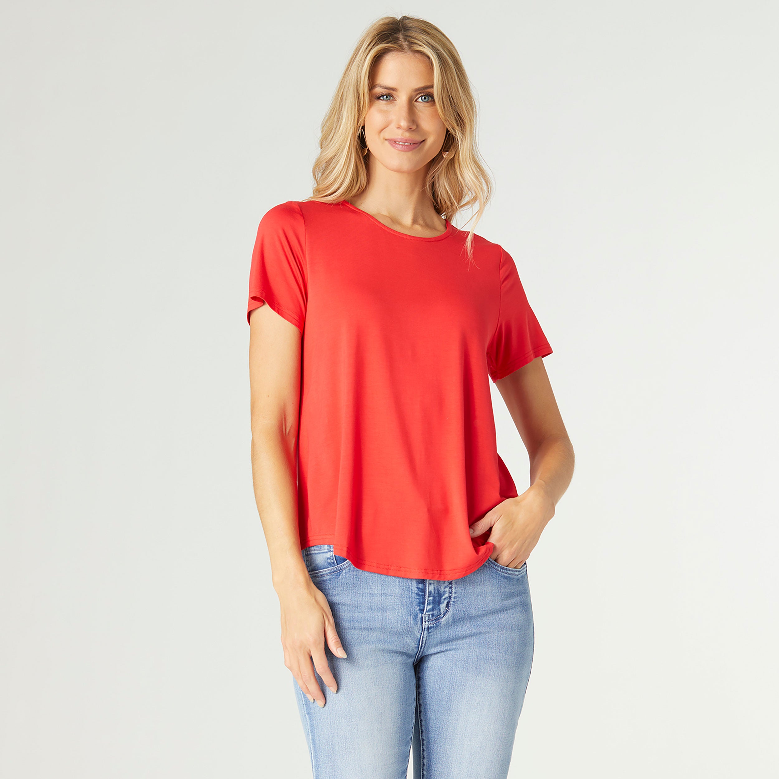Pleat Tango Red Tee