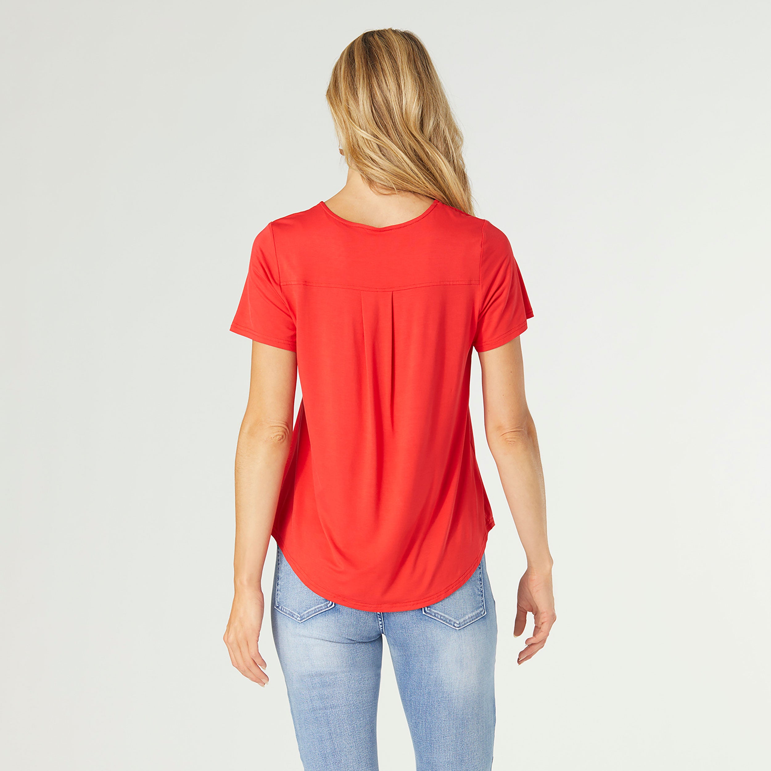 Pleat Tango Red Tee