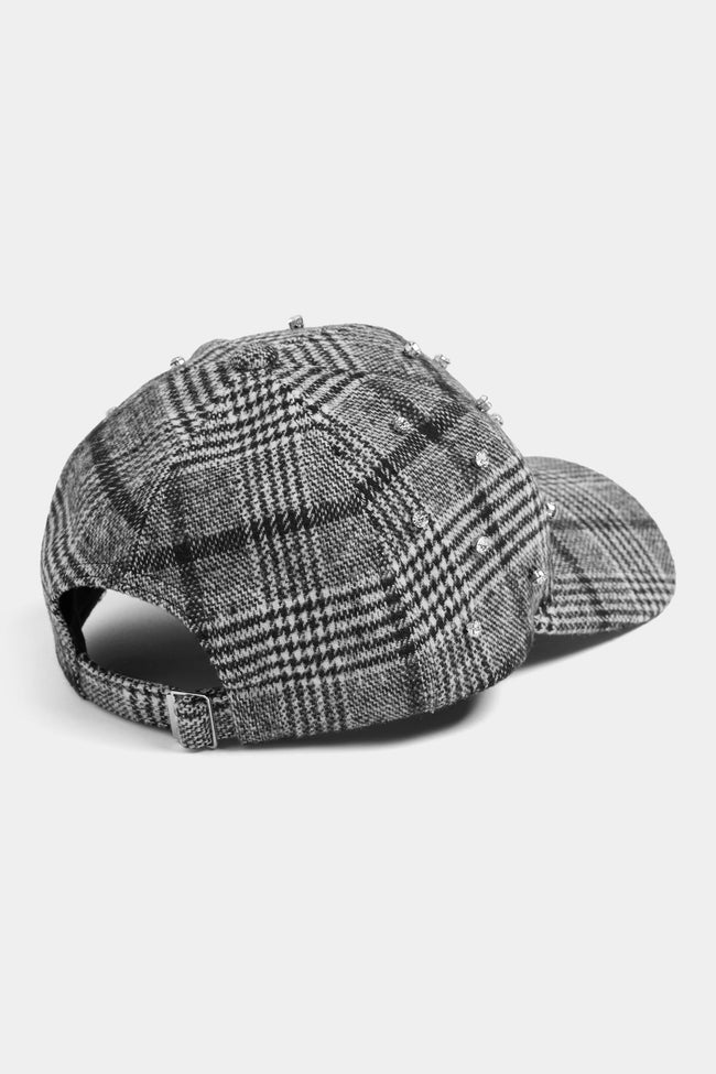 Glitzy Plaid Baseball Hat