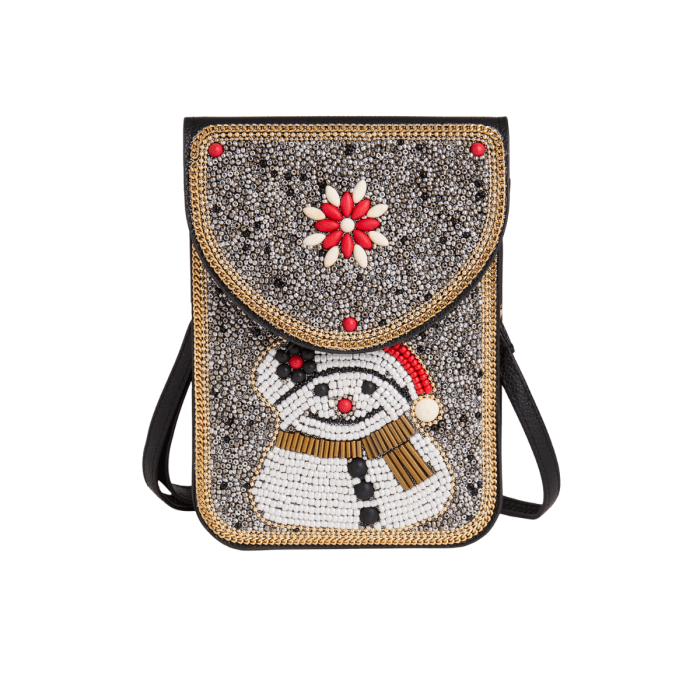Artisan Beaded Holiday Crossbody Bag