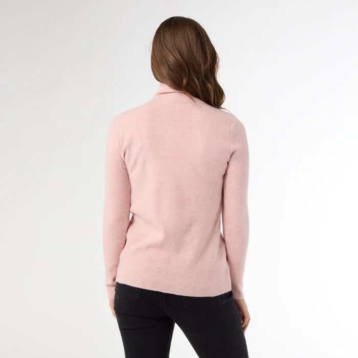 Kamryn Funnel Neck Rib Knit Top