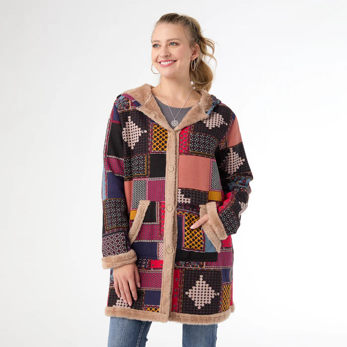 Adeline Shacket with Faux Fur Trim