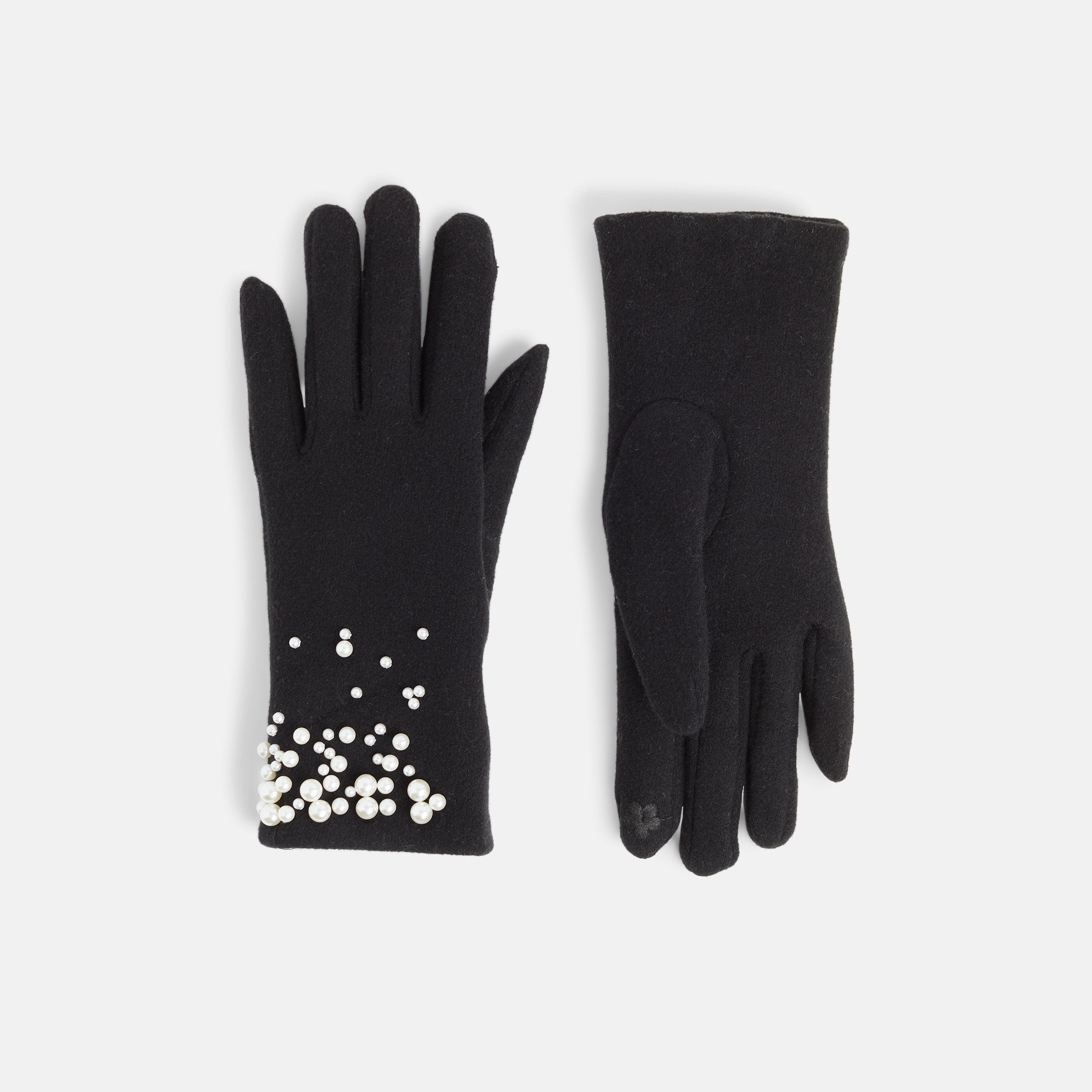 Pearly Wrist Touchscreen Gloves