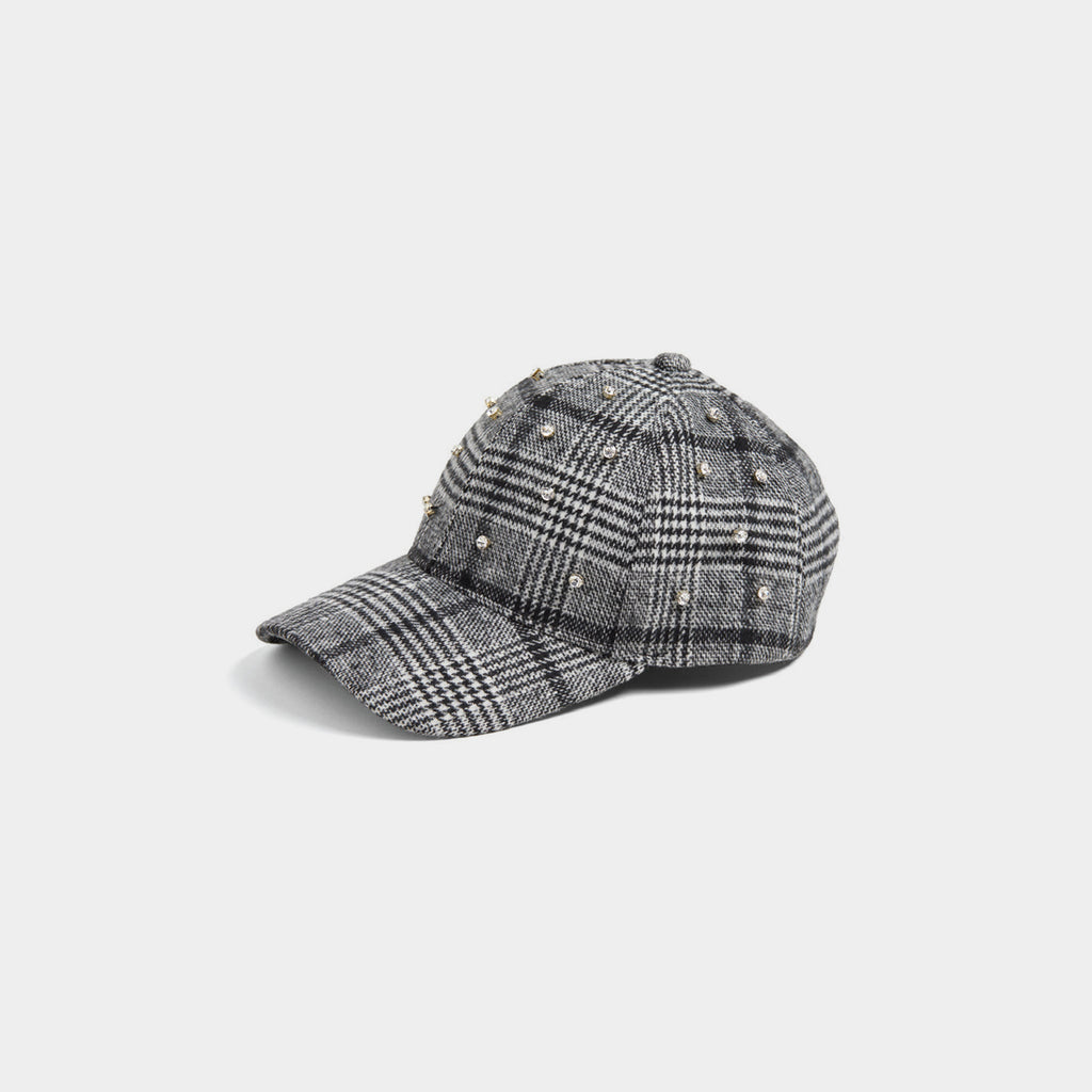 Glitzy Plaid Baseball Hat