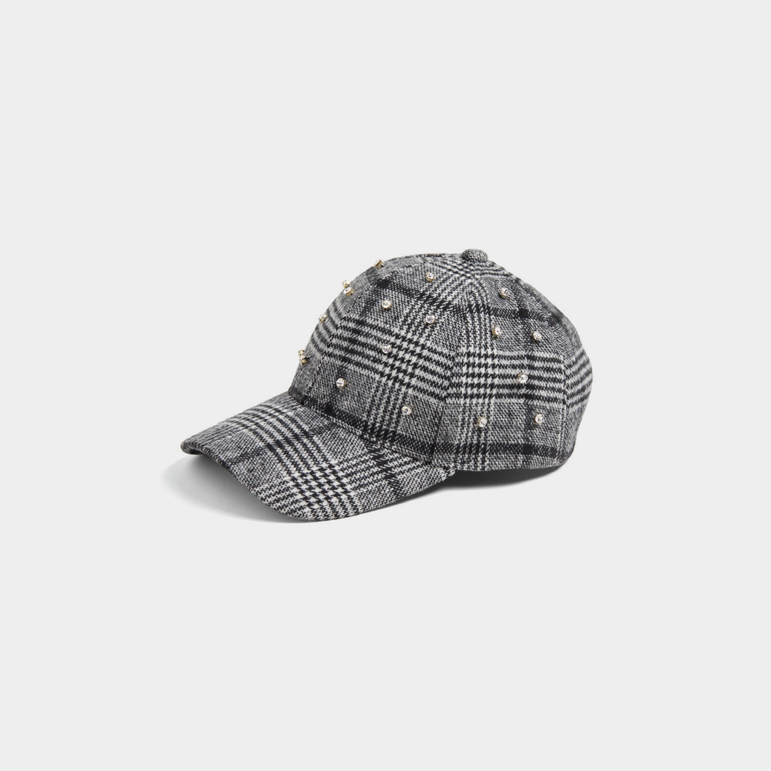 Glitzy Plaid Baseball Hat