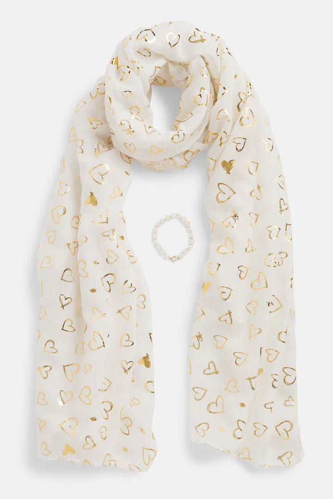 Bundle Of Love Scarf + Bracelet Set