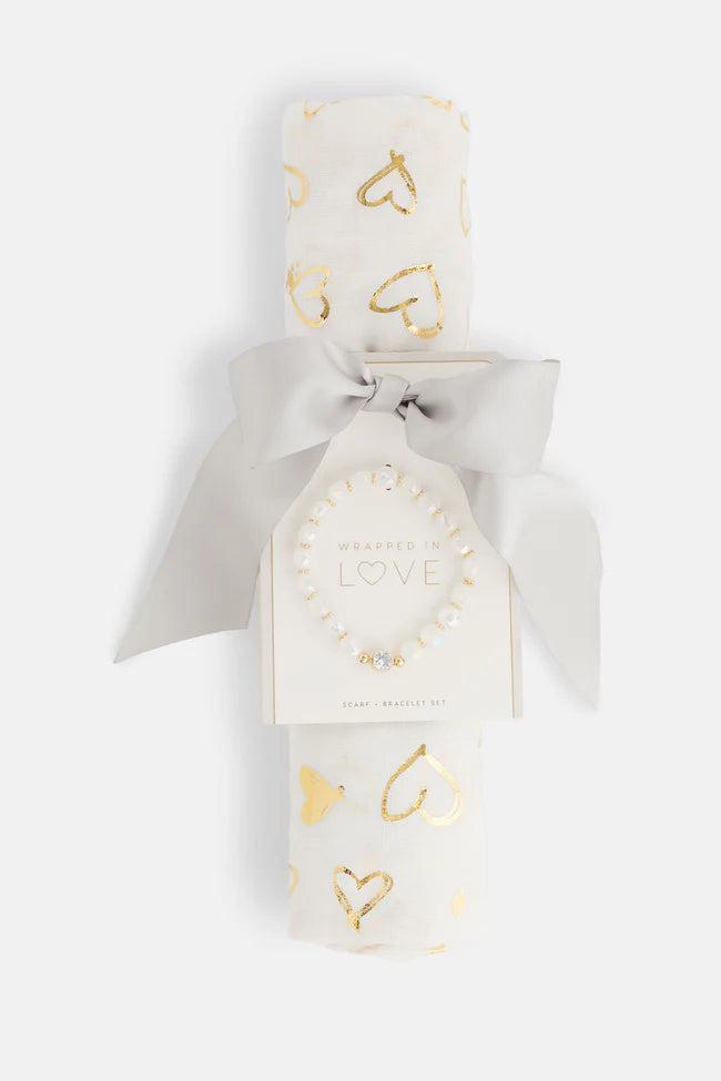 Bundle Of Love Scarf + Bracelet Set