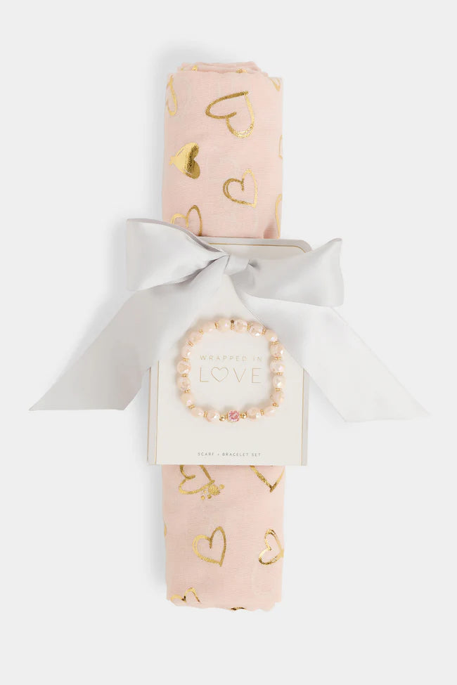 Bundle Of Love Scarf + Bracelet Set