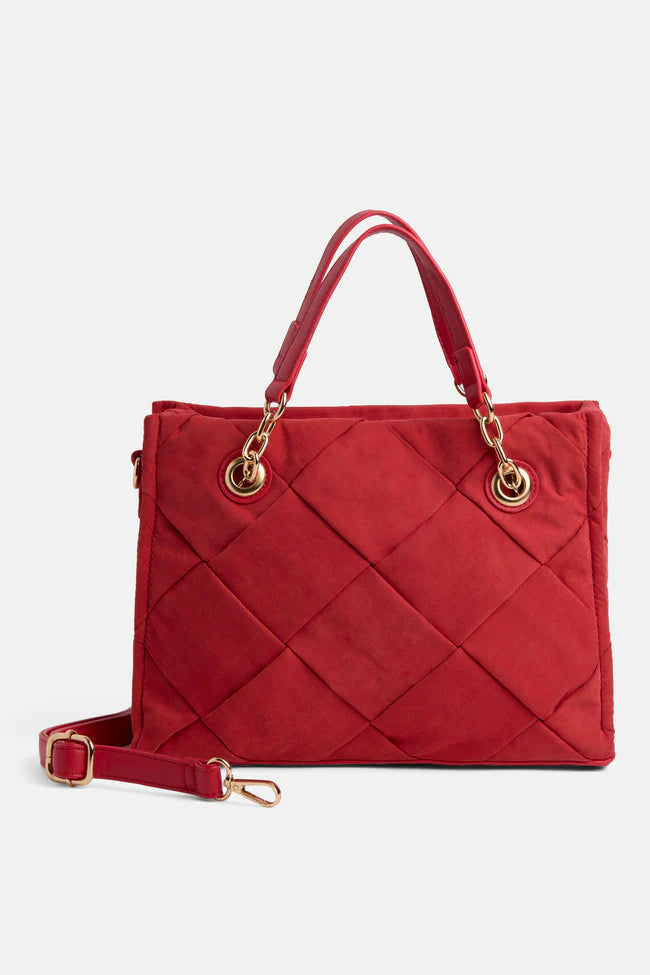 Belle Quilted Tote Handbag