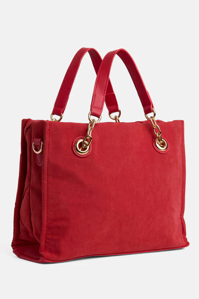 Belle Quilted Tote Handbag