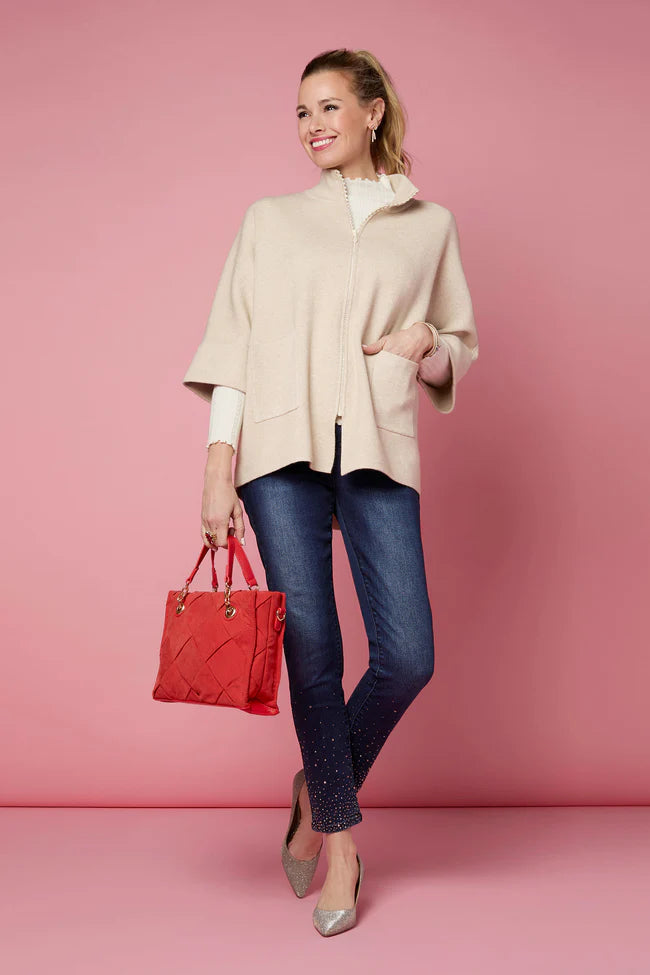 Belle Quilted Tote Handbag