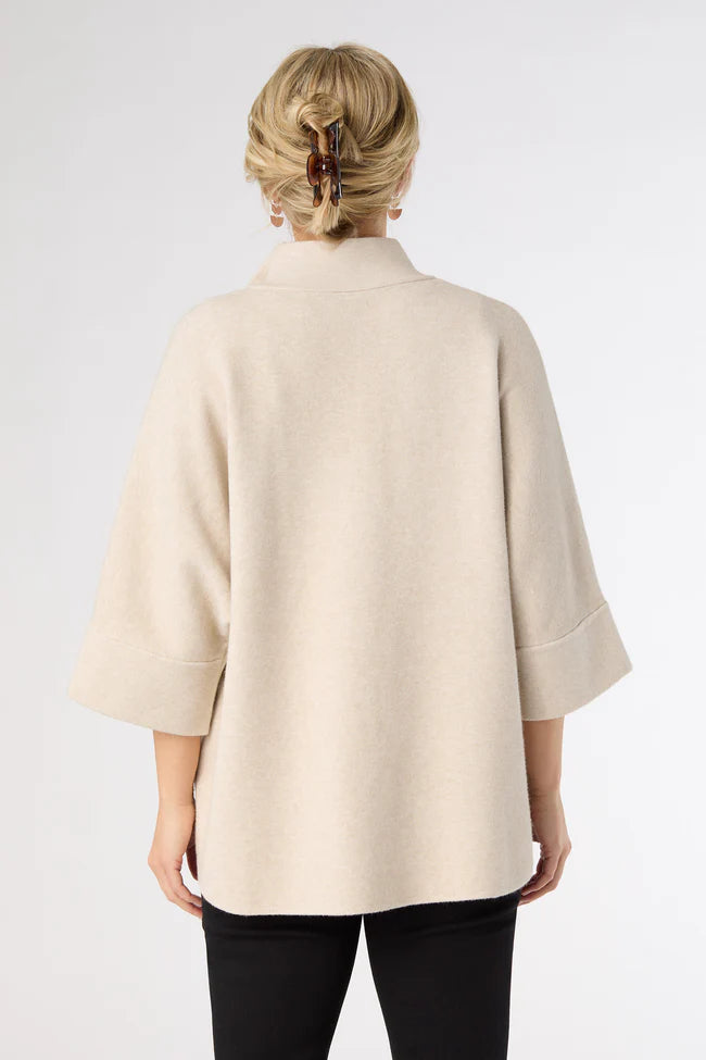 Heavenly-Luxe Rhinestone Zip Front Cardigan with Pockets