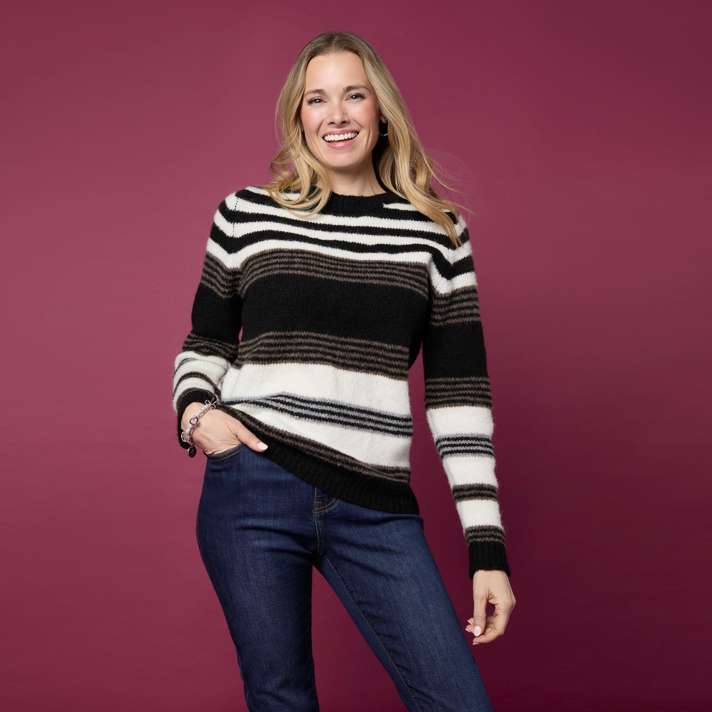 Kaelynn Brushed Crew Neck