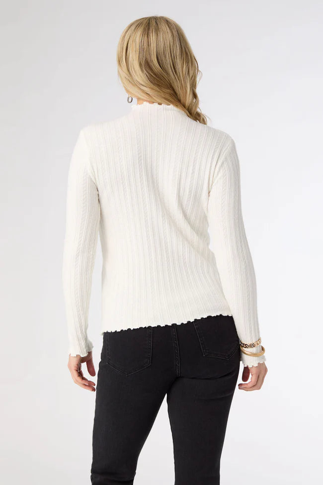 Avalee Funnel Neck Cable Knit Sweater