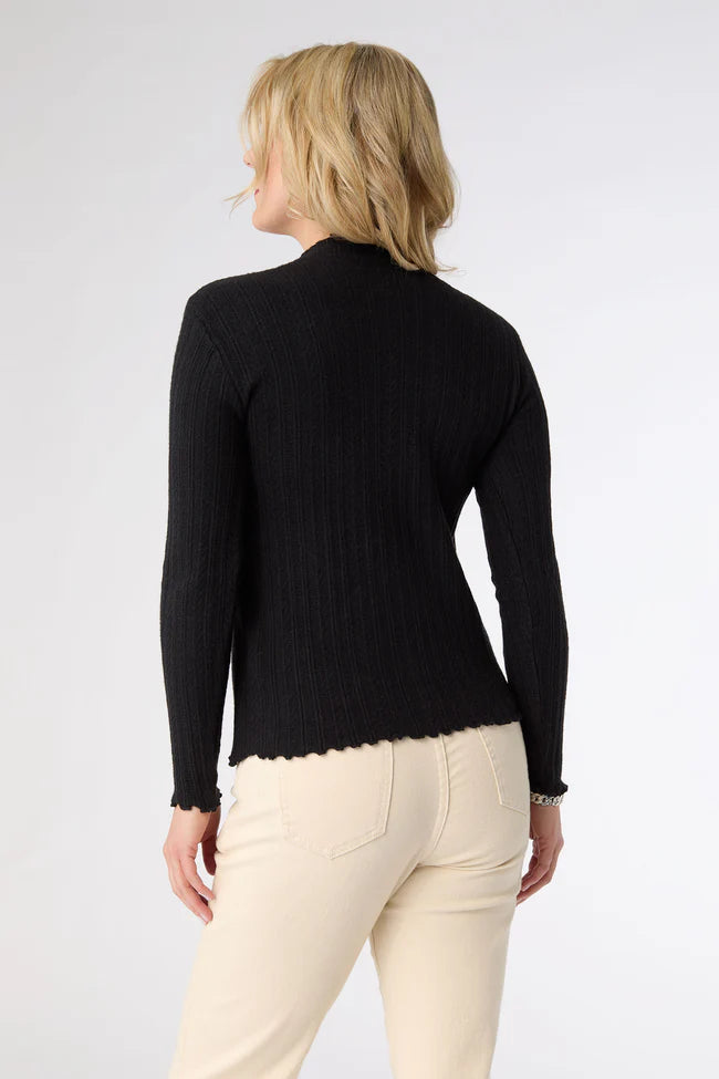 Avalee Funnel Neck Cable Knit Sweater