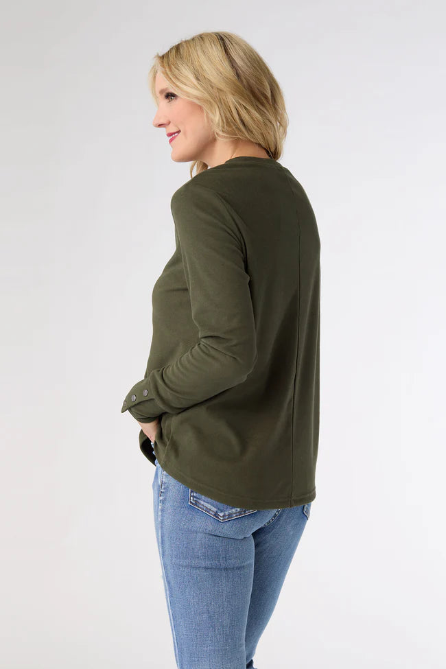 Alexis Super Soft Top W Snap Cuff