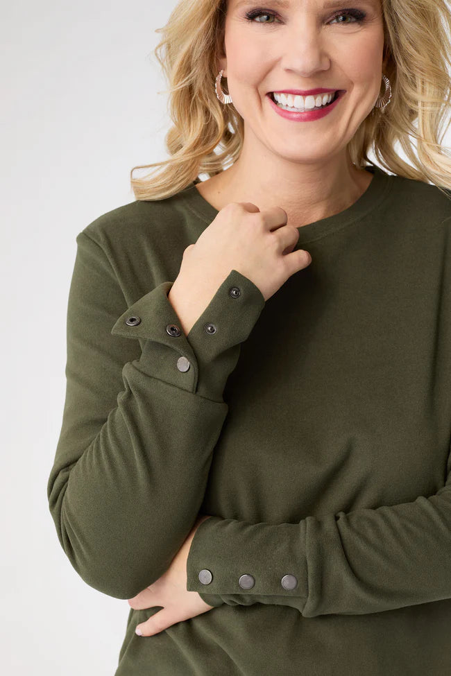 Alexis Super Soft Top W Snap Cuff