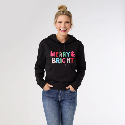 Merry & Bright Hooded Sweatshirt
