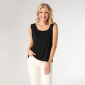 Soft Landing Black Tank Top