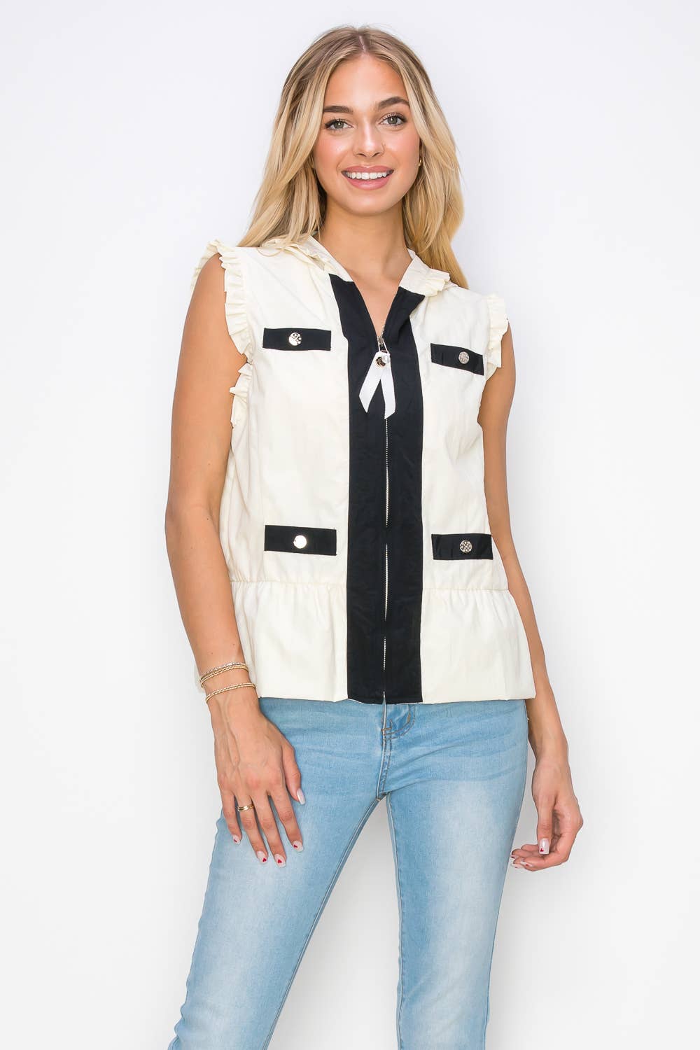 Josie Light Weight Vest with Hoodie