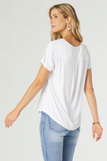 ERIN PLEAT BACK TEE