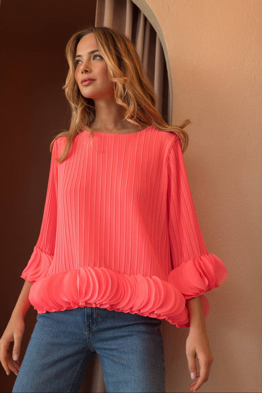 The Joanna Pleated Top