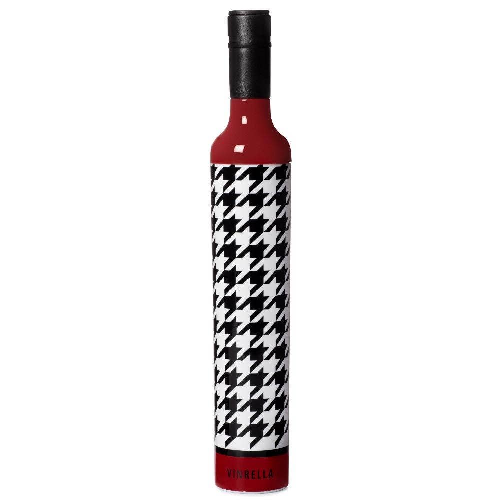 Houndstooth Wine Bottle Umbrella