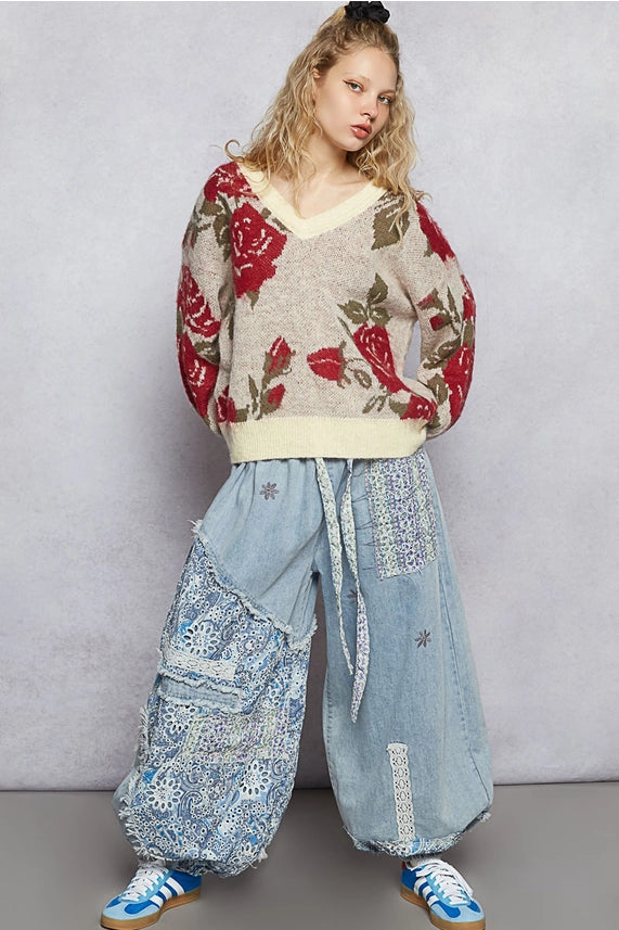White Rose Sweater