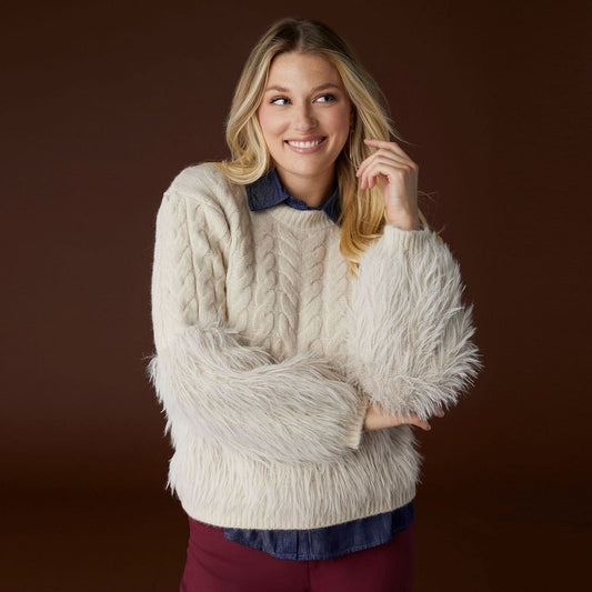 DORINA FAUX FUR SWEATER