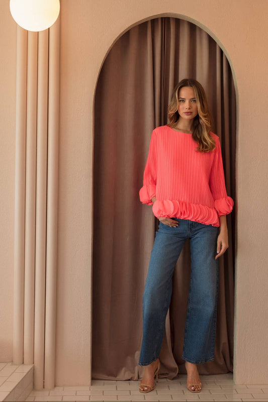 The Joanna Pleated Top